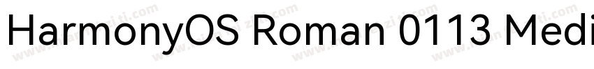 HarmonyOS Roman 0113 Medium字体转换